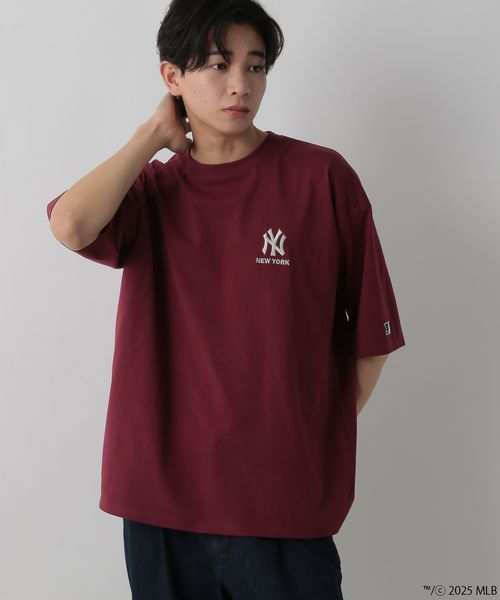 LOWRYS FARM 【UNISEX】MLBシシュウロゴTSS ボルドー M メンズ ローリーズファーム 324945 and ST アンドエスティ(旧ドットエスティ) LOWRYS FARM 【UNISEX】MLBシシュウロゴTSS ボルドー M メンズ ローリーズファーム 324945 and ST アンドエスティ(旧ドットエスティ)