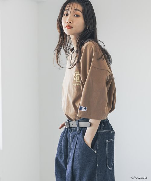 LOWRYS FARM 【追加予約】【UNISEX】MLBシシュウロゴTSS ベージュ L メンズ ローリーズファーム 324945 and ST アンドエスティ(旧ドットエスティ) LOWRYS FARM 【追加予約】【UNISEX】MLBシシュウロゴTSS ベージュ L メンズ ローリーズファーム 324945 and ST アンドエスティ(旧ドットエスティ)