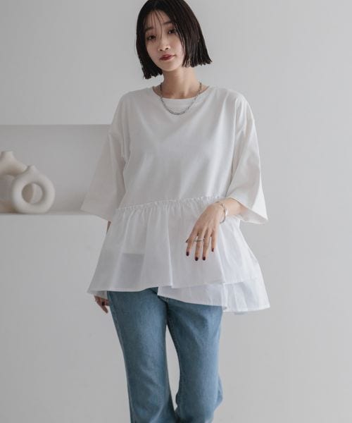 LOWRYS FARM カイテキキノウチュニックSS オフホワイト FREE ウィメンズインナー ローリーズファーム 325105 and ST アンドエスティ(旧ドットエスティ) LOWRYS FARM カイテキキノウチュニックSS オフホワイト FREE ウィメンズインナー ローリーズファーム 325105 and ST アンドエスティ(旧ドットエスティ)