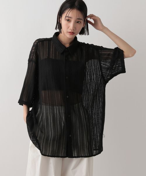 LOWRYS FARM 【新色先行予約】【UNISEX】メッシュスカシアミシャツSS ブラック M メンズ ローリーズファーム 326148 and ST アンドエスティ(旧ドットエスティ) LOWRYS FARM 【新色先行予約】【UNISEX】メッシュスカシアミシャツSS ブラック M メンズ ローリーズファーム 326148 and ST アンドエスティ(旧ドットエスティ)