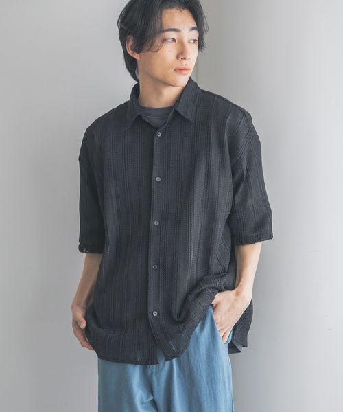 LOWRYS FARM 【新色先行予約】【UNISEX】メッシュスカシアミシャツSS ブラック L メンズ ローリーズファーム 326148 and ST アンドエスティ(旧ドットエスティ) LOWRYS FARM 【新色先行予約】【UNISEX】メッシュスカシアミシャツSS ブラック L メンズ ローリーズファーム 326148 and ST アンドエスティ(旧ドットエスティ)
