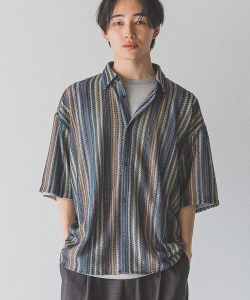 LOWRYS FARM 【UNISEX】メッシュスカシアミシャツSS ライトグレー L メンズ ローリーズファーム 326148 and ST アンドエスティ(旧ドットエスティ) LOWRYS FARM 【UNISEX】メッシュスカシアミシャツSS ライトグレー L メンズ ローリーズファーム 326148 and ST アンドエスティ(旧ドットエスティ)