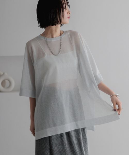 LOWRYS FARM シアーニットTEE ライトグレー FREE ウィメンズインナー ローリーズファーム 326642 and ST アンドエスティ(旧ドットエスティ) LOWRYS FARM シアーニットTEE ライトグレー FREE ウィメンズインナー ローリーズファーム 326642 and ST アンドエスティ(旧ドットエスティ)