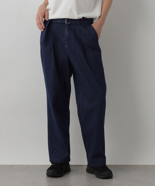 LOWRYS FARM 【MEN】ライトデニムベルテッドパンツ ネイビー M メンズ ローリーズファーム 327999 and ST アンドエスティ(旧ドットエスティ) LOWRYS FARM 【MEN】ライトデニムベルテッドパンツ ネイビー M メンズ ローリーズファーム 327999 and ST アンドエスティ(旧ドットエスティ)