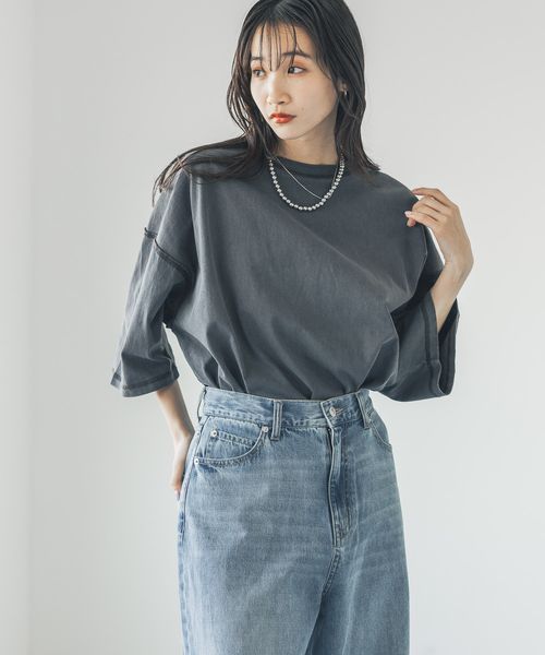 LOWRYS FARM 【MENS】ピグメントアウトシームTシャツSS ブラック L メンズ ローリーズファーム 328029 and ST アンドエスティ(旧ドットエスティ) LOWRYS FARM 【MENS】ピグメントアウトシームTシャツSS ブラック L メンズ ローリーズファーム 328029 and ST アンドエスティ(旧ドットエスティ)