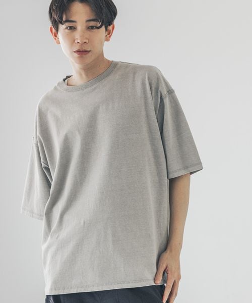 LOWRYS FARM 【MENS】ピグメントアウトシームTシャツSS ライトグレー L メンズ ローリーズファーム 328029 and ST アンドエスティ(旧ドットエスティ) LOWRYS FARM 【MENS】ピグメントアウトシームTシャツSS ライトグレー L メンズ ローリーズファーム 328029 and ST アンドエスティ(旧ドットエスティ)