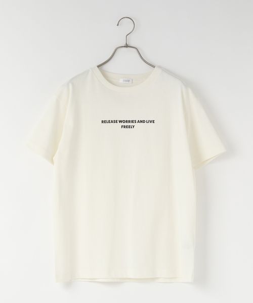 LOWRYS FARM シンプルロゴTEE オフホワイト FREE ウィメンズインナー ローリーズファーム 328670 and ST アンドエスティ(旧ドットエスティ) LOWRYS FARM シンプルロゴTEE オフホワイト FREE ウィメンズインナー ローリーズファーム 328670 and ST アンドエスティ(旧ドットエスティ)