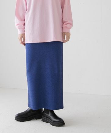 【yuw】ラメニットタイトスカート