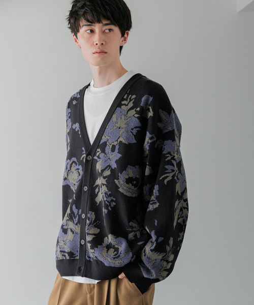 LOWRYS FARM 【LFM(U)】フラワージャガードカーデ【UNISEX】 ネイビー FREE メンズ ローリーズファーム 353970 and ST アンドエスティ(旧ドットエスティ) LOWRYS FARM 【LFM(U)】フラワージャガードカーデ【UNISEX】 ネイビー FREE メンズ ローリーズファーム 353970 and ST アンドエスティ(旧ドットエスティ)