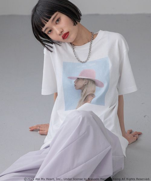 LOWRYS FARM GAGA PHOTO TEE オフホワイト FREE ウィメンズインナー ローリーズファーム 450080 and ST アンドエスティ(旧ドットエスティ) LOWRYS FARM GAGA PHOTO TEE オフホワイト FREE ウィメンズインナー ローリーズファーム 450080 and ST アンドエスティ(旧ドットエスティ)