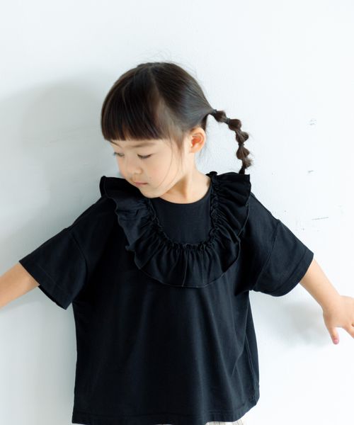 LOWRYS FARM 【KIDS】2WAYフリルプルオーバー ブラック キッズ ローリーズファーム 450506 and ST アンドエスティ(旧ドットエスティ) LOWRYS FARM 【KIDS】2WAYフリルプルオーバー ブラック キッズ ローリーズファーム 450506 and ST アンドエスティ(旧ドットエスティ)