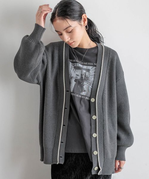 LOWRYS FARM 7GハイショクVカーディガン グレー ウィメンズインナー ローリーズファーム 452256 and ST アンドエスティ(旧ドットエスティ) LOWRYS FARM 7GハイショクVカーディガン グレー ウィメンズインナー ローリーズファーム 452256 and ST アンドエスティ(旧ドットエスティ)
