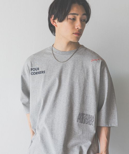 LOWRYS FARM 【UNISEX】ランダムシシュウTSS グレー M メンズ ローリーズファーム 452346 and ST アンドエスティ(旧ドットエスティ) LOWRYS FARM 【UNISEX】ランダムシシュウTSS グレー M メンズ ローリーズファーム 452346 and ST アンドエスティ(旧ドットエスティ)