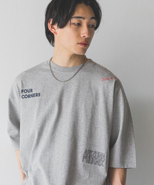 LOWRYS FARM 【追加予約】【UNISEX】ランダムシシュウTSS グレー M メンズ ローリーズファーム 452346 and ST アンドエスティ(旧ドットエスティ) LOWRYS FARM 【追加予約】【UNISEX】ランダムシシュウTSS グレー M メンズ ローリーズファーム 452346 and ST アンドエスティ(旧ドットエスティ)
