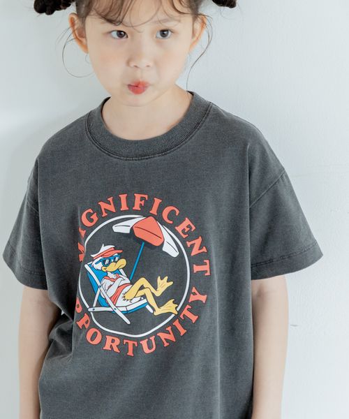 LOWRYS FARM 【KIDS】アニマルプリントTシャツ2 チャコールグレー キッズ ローリーズファーム 452823 and ST アンドエスティ(旧ドットエスティ) LOWRYS FARM 【KIDS】アニマルプリントTシャツ2 チャコールグレー キッズ ローリーズファーム 452823 and ST アンドエスティ(旧ドットエスティ)