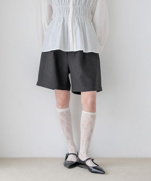 LOWRYS FARM ラナテックショートパンツ チャコールグレー FREE ウィメンズボトムス ローリーズファーム 455460 and ST アンドエスティ(旧ドットエスティ) LOWRYS FARM ラナテックショートパンツ チャコールグレー FREE ウィメンズボトムス ローリーズファーム 455460 and ST アンドエスティ(旧ドットエスティ)