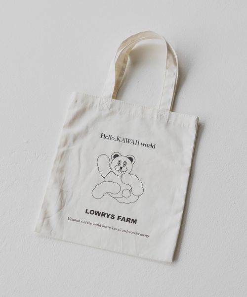 LOWRYS FARM GIRLS MARKET トート オフホワイト ウィメンズグッズ ローリーズファーム 490444 and ST アンドエスティ(旧ドットエスティ) LOWRYS FARM GIRLS MARKET トート オフホワイト ウィメンズグッズ ローリーズファーム 490444 and ST アンドエスティ(旧ドットエスティ)