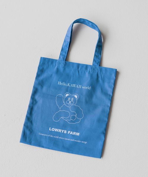 LOWRYS FARM GIRLS MARKET トート ブルー ウィメンズグッズ ローリーズファーム 490444 and ST アンドエスティ(旧ドットエスティ) LOWRYS FARM GIRLS MARKET トート ブルー ウィメンズグッズ ローリーズファーム 490444 and ST アンドエスティ(旧ドットエスティ)