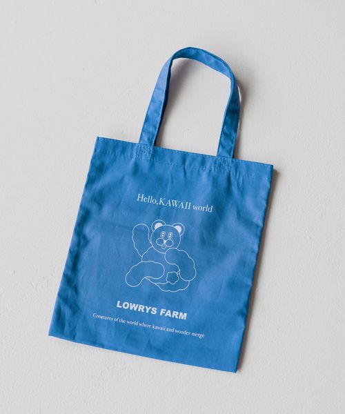 LOWRYS FARM GIRLS MARKET トート ブルー ウィメンズグッズ ローリーズファーム 490444 and ST アンドエスティ(旧ドットエスティ) LOWRYS FARM GIRLS MARKET トート ブルー ウィメンズグッズ ローリーズファーム 490444 and ST アンドエスティ(旧ドットエスティ)