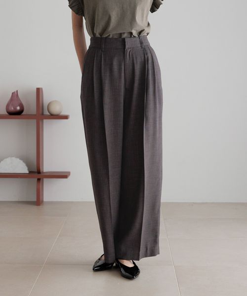 LOWRYS FARM バスケットワイドパンツ チャコールグレー M ウィメンズボトムス ローリーズファーム 491985 and ST アンドエスティ(旧ドットエスティ) LOWRYS FARM バスケットワイドパンツ チャコールグレー M ウィメンズボトムス ローリーズファーム 491985 and ST アンドエスティ(旧ドットエスティ)