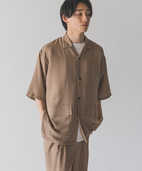 LOWRYS FARM 【MEN】【SETUP可能】バスケットシャツジャケットSS ベージュ L メンズ ローリーズファーム 492010 and ST アンドエスティ(旧ドットエスティ) LOWRYS FARM 【MEN】【SETUP可能】バスケットシャツジャケットSS ベージュ L メンズ ローリーズファーム 492010 and ST アンドエスティ(旧ドットエスティ)