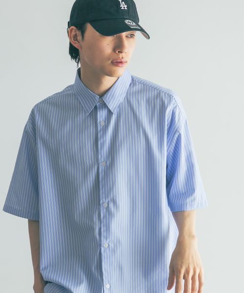 LOWRYS FARM 【MEN】アソートストライプシャツSS ライトブルー M メンズ ローリーズファーム 492779 and ST アンドエスティ(旧ドットエスティ) LOWRYS FARM 【MEN】アソートストライプシャツSS ライトブルー M メンズ ローリーズファーム 492779 and ST アンドエスティ(旧ドットエスティ)