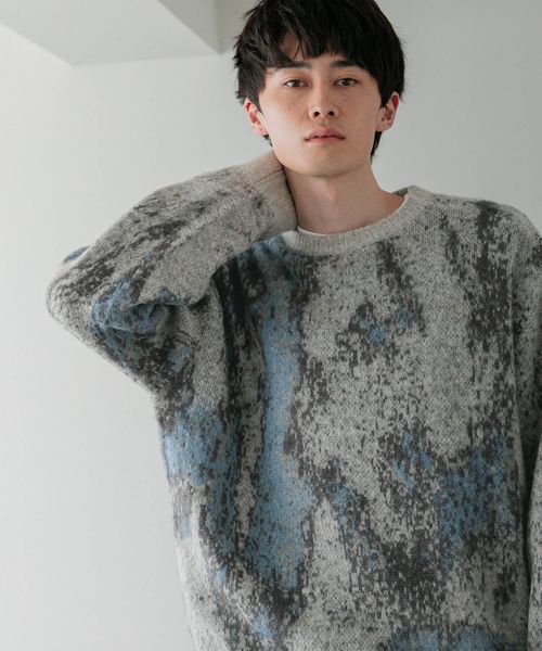 LOWRYS FARM 【LFM(U)】モヘアジャガードニット【UNISEX】 ライトグレー FREE メンズ ローリーズファーム 494100 and ST アンドエスティ(旧ドットエスティ) LOWRYS FARM 【LFM(U)】モヘアジャガードニット【UNISEX】 ライトグレー FREE メンズ ローリーズファーム 494100 and ST アンドエスティ(旧ドットエスティ)