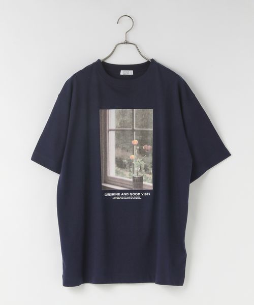 LOWRYS FARM フォトTEE ネイビー FREE ウィメンズインナー ローリーズファーム 494889 and ST アンドエスティ(旧ドットエスティ) LOWRYS FARM フォトTEE ネイビー FREE ウィメンズインナー ローリーズファーム 494889 and ST アンドエスティ(旧ドットエスティ)