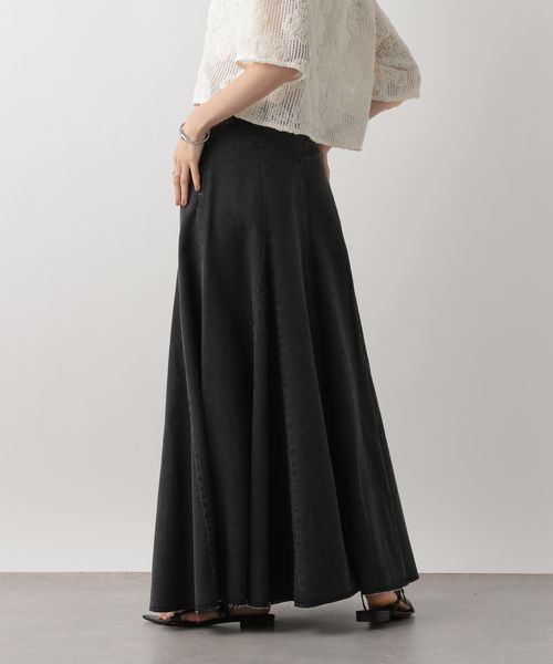 LOWRYS FARM デニムフレアスカート ブラック M ウィメンズボトムス ローリーズファーム 495442 and ST アンドエスティ(旧ドットエスティ) LOWRYS FARM デニムフレアスカート ブラック M ウィメンズボトムス ローリーズファーム 495442 and ST アンドエスティ(旧ドットエスティ)