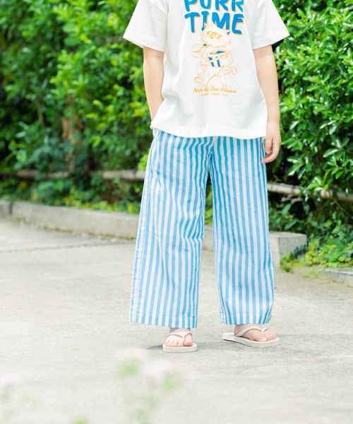 LOWRYS FARM 【KIDS】ストライプパンツ ライトブルー キッズ ローリーズファーム 495478 and ST アンドエスティ(旧ドットエスティ) LOWRYS FARM 【KIDS】ストライプパンツ ライトブルー キッズ ローリーズファーム 495478 and ST アンドエスティ(旧ドットエスティ)