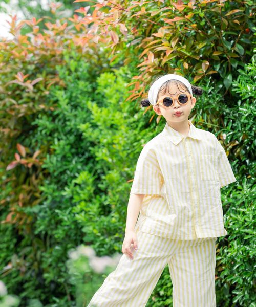 LOWRYS FARM 【KIDS】ストライプシャツ イエロー キッズ ローリーズファーム 495480 and ST アンドエスティ(旧ドットエスティ) LOWRYS FARM 【KIDS】ストライプシャツ イエロー キッズ ローリーズファーム 495480 and ST アンドエスティ(旧ドットエスティ)