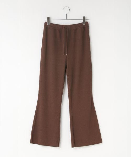 LOWRYS FARM 【WEB限定カラーあり】カットリブセミフレアパンツ ブラウン M ウィメンズボトムス ローリーズファーム 496537 and ST アンドエスティ(旧ドットエスティ) LOWRYS FARM 【WEB限定カラーあり】カットリブセミフレアパンツ ブラウン M ウィメンズボトムス ローリーズファーム 496537 and ST アンドエスティ(旧ドットエスティ)