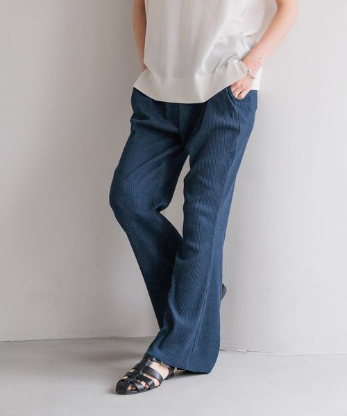 LOWRYS FARM 【WEB限定カラーあり】カットリブセミフレアパンツ ネイビー M ウィメンズボトムス ローリーズファーム 496537 and ST アンドエスティ(旧ドットエスティ) LOWRYS FARM 【WEB限定カラーあり】カットリブセミフレアパンツ ネイビー M ウィメンズボトムス ローリーズファーム 496537 and ST アンドエスティ(旧ドットエスティ)