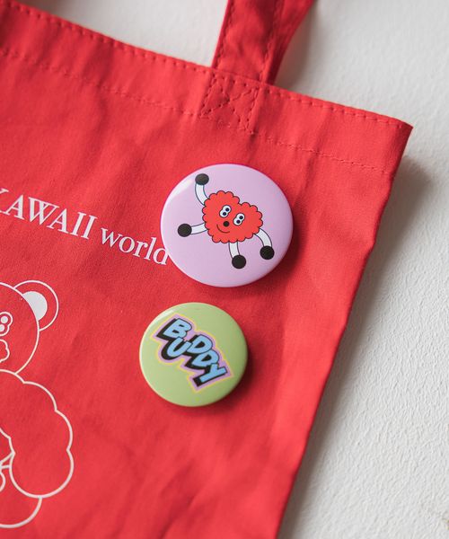 LOWRYS FARM GIRLS MARKET バッチ ピンク ウィメンズグッズ ローリーズファーム 497414 and ST アンドエスティ(旧ドットエスティ) LOWRYS FARM GIRLS MARKET バッチ ピンク ウィメンズグッズ ローリーズファーム 497414 and ST アンドエスティ(旧ドットエスティ)