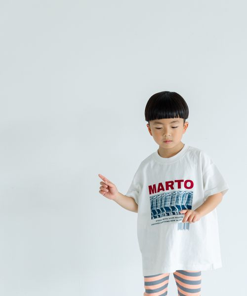 LOWRYS FARM 【KIDS】MARTOプリントT オフホワイト キッズ ローリーズファーム 498650 and ST アンドエスティ(旧ドットエスティ) LOWRYS FARM 【KIDS】MARTOプリントT オフホワイト キッズ ローリーズファーム 498650 and ST アンドエスティ(旧ドットエスティ)