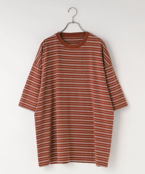 LOWRYS FARM 【UNISEX】ピグメントマルチボーダーSS ボルドー L メンズ ローリーズファーム 571104 and ST アンドエスティ(旧ドットエスティ) LOWRYS FARM 【UNISEX】ピグメントマルチボーダーSS ボルドー L メンズ ローリーズファーム 571104 and ST アンドエスティ(旧ドットエスティ)