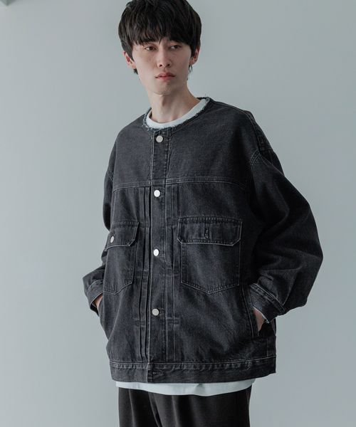 LOWRYS FARM 【LFM(U)】デニムタックジャケット【UNISEX】 ライトグレー L メンズ ローリーズファーム 571361 and ST アンドエスティ(旧ドットエスティ) LOWRYS FARM 【LFM(U)】デニムタックジャケット【UNISEX】 ライトグレー L メンズ ローリーズファーム 571361 and ST アンドエスティ(旧ドットエスティ)