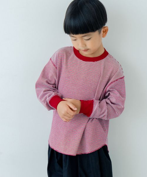 LOWRYS FARM 【KIDS】ホソボーダーTLS ボルドー キッズ ローリーズファーム 571373 and ST アンドエスティ(旧ドットエスティ) LOWRYS FARM 【KIDS】ホソボーダーTLS ボルドー キッズ ローリーズファーム 571373 and ST アンドエスティ(旧ドットエスティ)