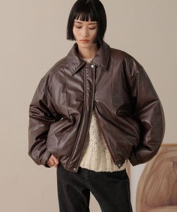 ローリーズファーム　レザージャケット LOWRYS FARM｜【UNISEX】フェイクレザーブルゾン | Rakuten