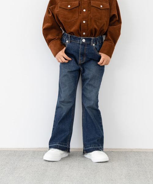 LOWRYS FARM 【KIDS】デニムフレアパンツ ブルー キッズ ローリーズファーム 571655 and ST アンドエスティ(旧ドットエスティ) LOWRYS FARM 【KIDS】デニムフレアパンツ ブルー キッズ ローリーズファーム 571655 and ST アンドエスティ(旧ドットエスティ)