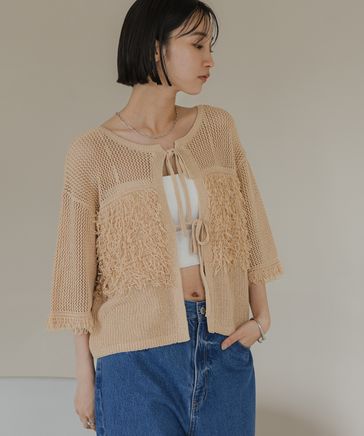 楽天市場】【SALE／72%OFF】フェザー2WAYカーディガン LOWRYS FARM ローリーズファーム トップス カーディガン ホワイト  ブラック グレー【RBA_E】[Rakuten Fashion] : LOWRYS FARM／ローリーズファーム 【完売品】LOWRY'S FARM  フリンジ 2WAYカーディガン グレー 完売LOWRYSFARM チュール レース 2way カーディガン ローリー