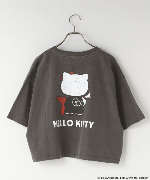 LOWRYS FARM 【HELLO KITTY】SHORT TEE チャコールグレー FREE ウィメンズインナー ローリーズファーム 572362 and ST アンドエスティ(旧ドットエスティ) LOWRYS FARM 【HELLO KITTY】SHORT TEE チャコールグレー FREE ウィメンズインナー ローリーズファーム 572362 and ST アンドエスティ(旧ドットエスティ)