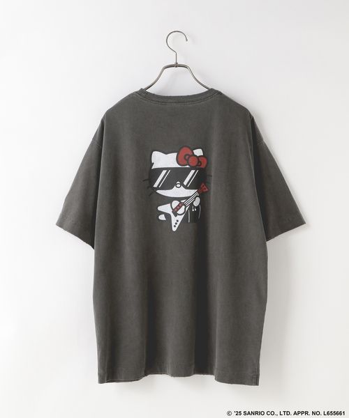 LOWRYS FARM 【HELLO KITTY】BIG TEE チャコールグレー FREE ウィメンズインナー ローリーズファーム 572363 and ST アンドエスティ(旧ドットエスティ) LOWRYS FARM 【HELLO KITTY】BIG TEE チャコールグレー FREE ウィメンズインナー ローリーズファーム 572363 and ST アンドエスティ(旧ドットエスティ)