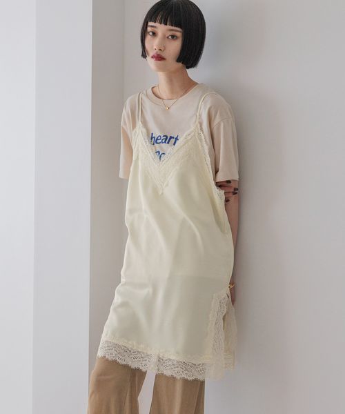 LOWRYS FARM ランジェリーキャミチュニック ナチュラル FREE ウィメンズインナー ローリーズファーム 572465 and ST アンドエスティ(旧ドットエスティ) LOWRYS FARM ランジェリーキャミチュニック ナチュラル FREE ウィメンズインナー ローリーズファーム 572465 and ST アンドエスティ(旧ドットエスティ)