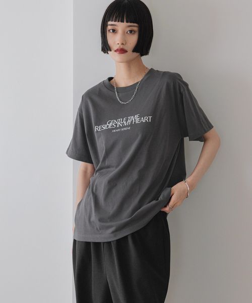 LOWRYS FARM カラーロゴTEE チャコールグレー FREE ウィメンズインナー ローリーズファーム 574826 and ST アンドエスティ(旧ドットエスティ) LOWRYS FARM カラーロゴTEE チャコールグレー FREE ウィメンズインナー ローリーズファーム 574826 and ST アンドエスティ(旧ドットエスティ)