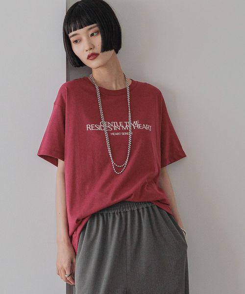 LOWRYS FARM カラーロゴTEE ボルドー FREE ウィメンズインナー ローリーズファーム 574826 and ST アンドエスティ(旧ドットエスティ) LOWRYS FARM カラーロゴTEE ボルドー FREE ウィメンズインナー ローリーズファーム 574826 and ST アンドエスティ(旧ドットエスティ)