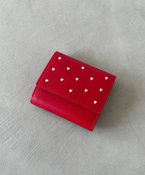 LOWRYS FARM 【Me%】ハートスタッズミニサイフ レッド ウィメンズグッズ_MP ローリーズファーム 575044 and ST アンドエスティ(旧ドットエスティ) LOWRYS FARM 【Me%】ハートスタッズミニサイフ レッド ウィメンズグッズ_MP ローリーズファーム 575044 and ST アンドエスティ(旧ドットエスティ)