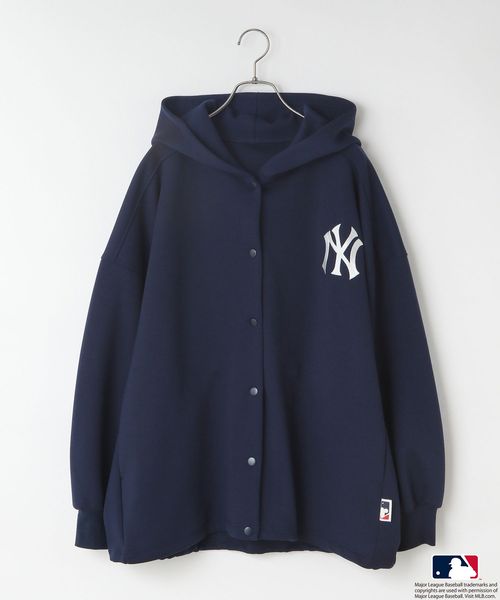 LOWRYS FARM MLBダンボールフーディ ネイビー FREE ウィメンズインナー ローリーズファーム 579076 and ST アンドエスティ(旧ドットエスティ) LOWRYS FARM MLBダンボールフーディ ネイビー FREE ウィメンズインナー ローリーズファーム 579076 and ST アンドエスティ(旧ドットエスティ)