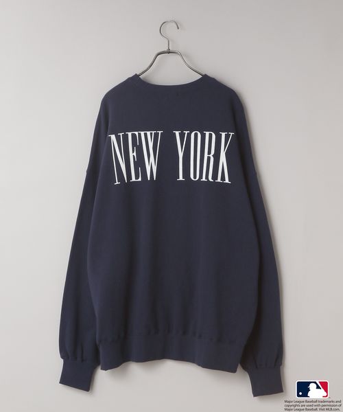 LOWRYS FARM 【LFM(U)】MLBロゴスウェットクルー ネイビー L メンズ ローリーズファーム 579330 and ST アンドエスティ(旧ドットエスティ) LOWRYS FARM 【LFM(U)】MLBロゴスウェットクルー ネイビー L メンズ ローリーズファーム 579330 and ST アンドエスティ(旧ドットエスティ)