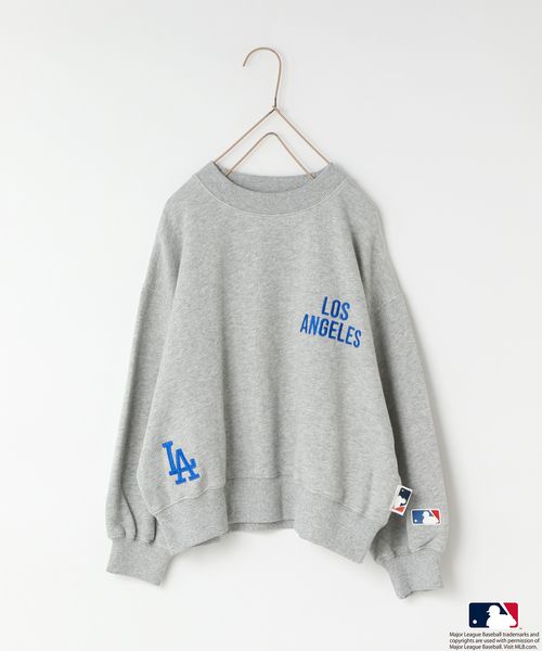 LOWRYS FARM 【KIDS】MLBBIGスウェット ライトグレー キッズ ローリーズファーム 579540 and ST アンドエスティ(旧ドットエスティ) LOWRYS FARM 【KIDS】MLBBIGスウェット ライトグレー キッズ ローリーズファーム 579540 and ST アンドエスティ(旧ドットエスティ)